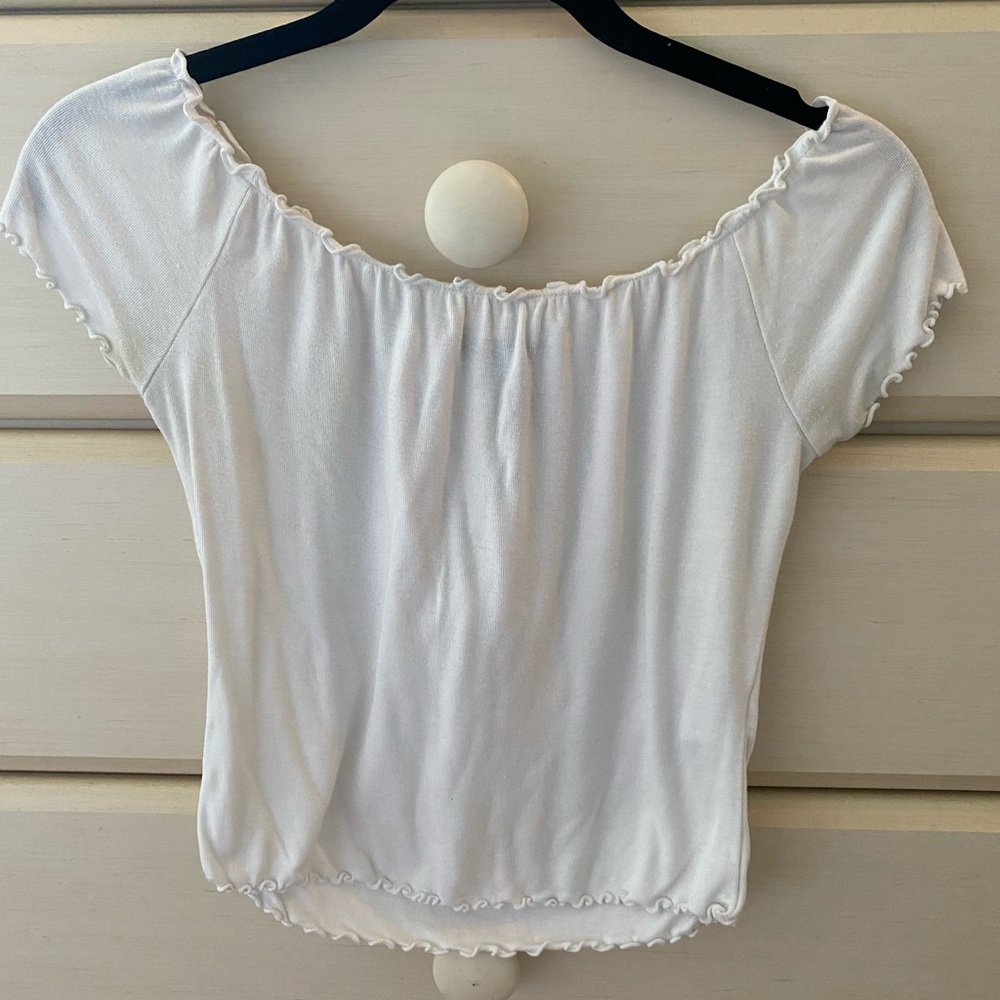 Off the shoulder crop top